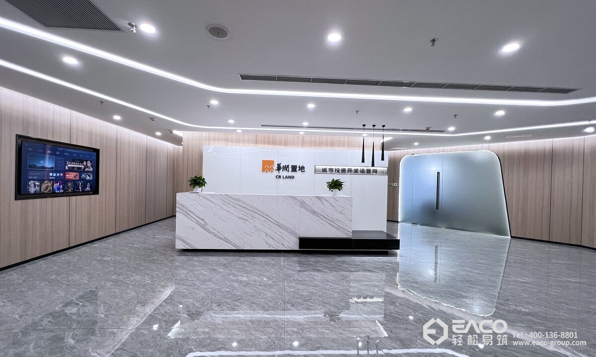 轻松国产麻豆精品视频｜1750㎡华润置地，经典商务风办公空间